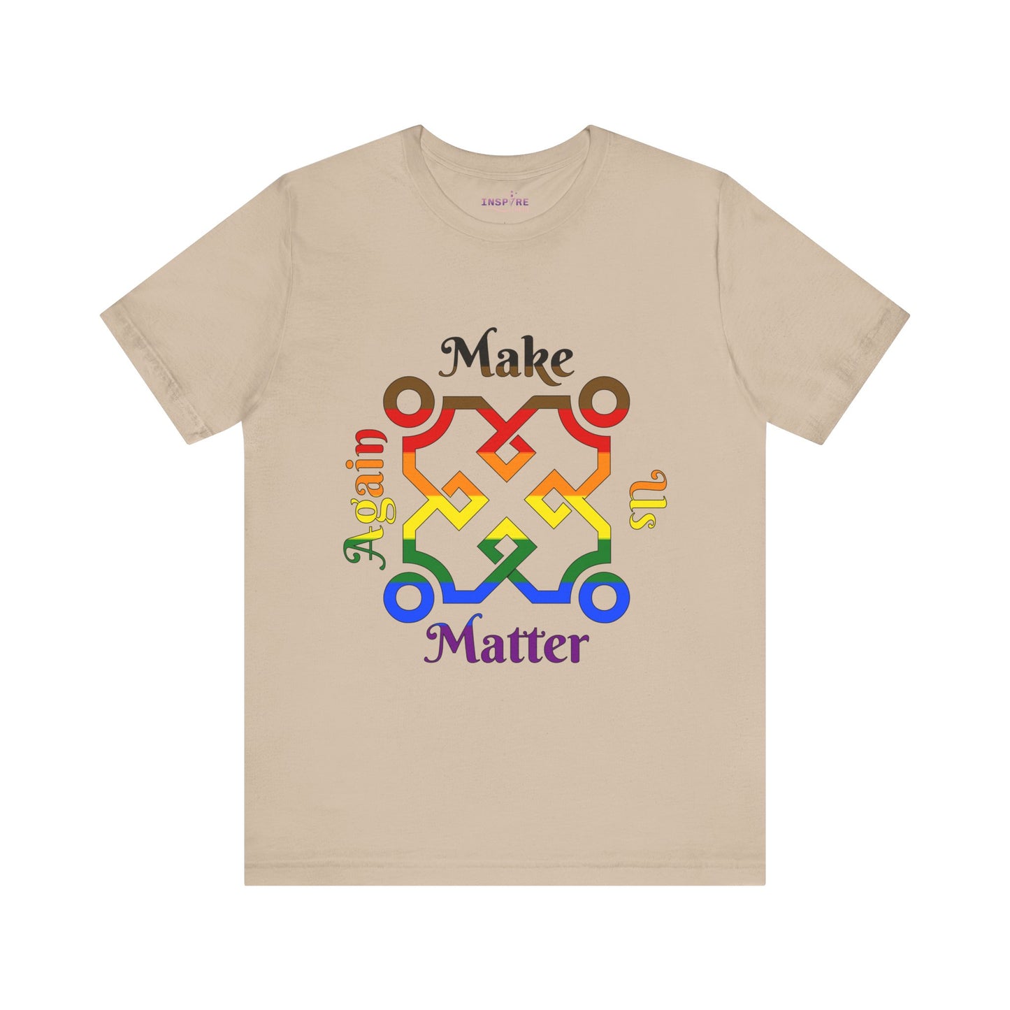 Make Us Matter Again Philadelphia Pride T-Shirt β POC-Inclusive LGBTQ+ Flag Colors | Empowering, Afrocentric Statement Tee πβπΎ