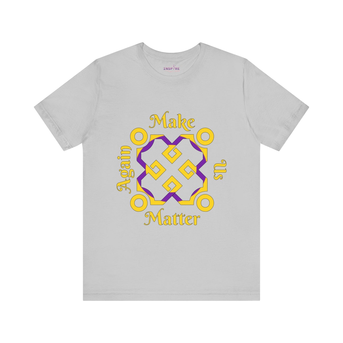 Make Us Matter Again Intersex Pride T-Shirt β Yellow & Purple Flag Colors | Empowering Autonomy & Identity Tee πππ