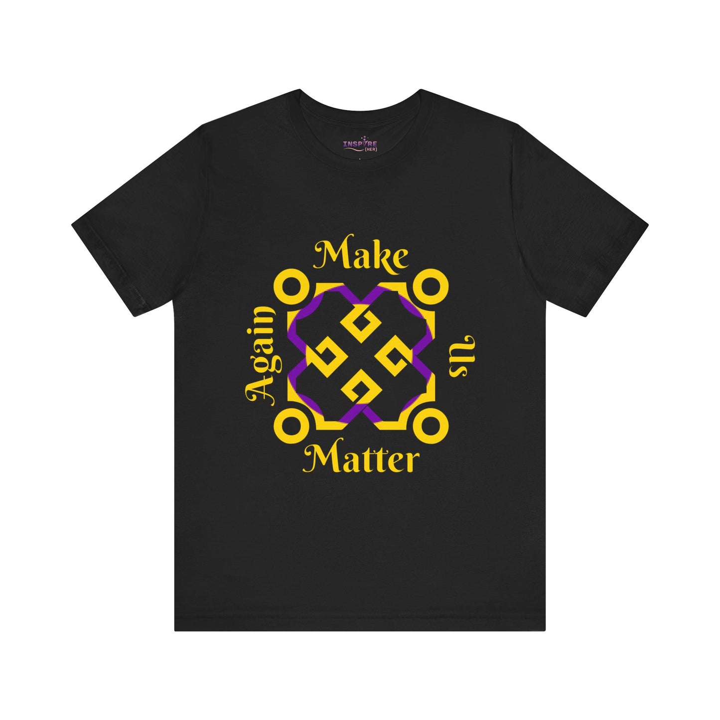 Make Us Matter Again Intersex Pride T-Shirt β Yellow & Purple Flag Colors | Empowering Autonomy & Identity Tee πππ