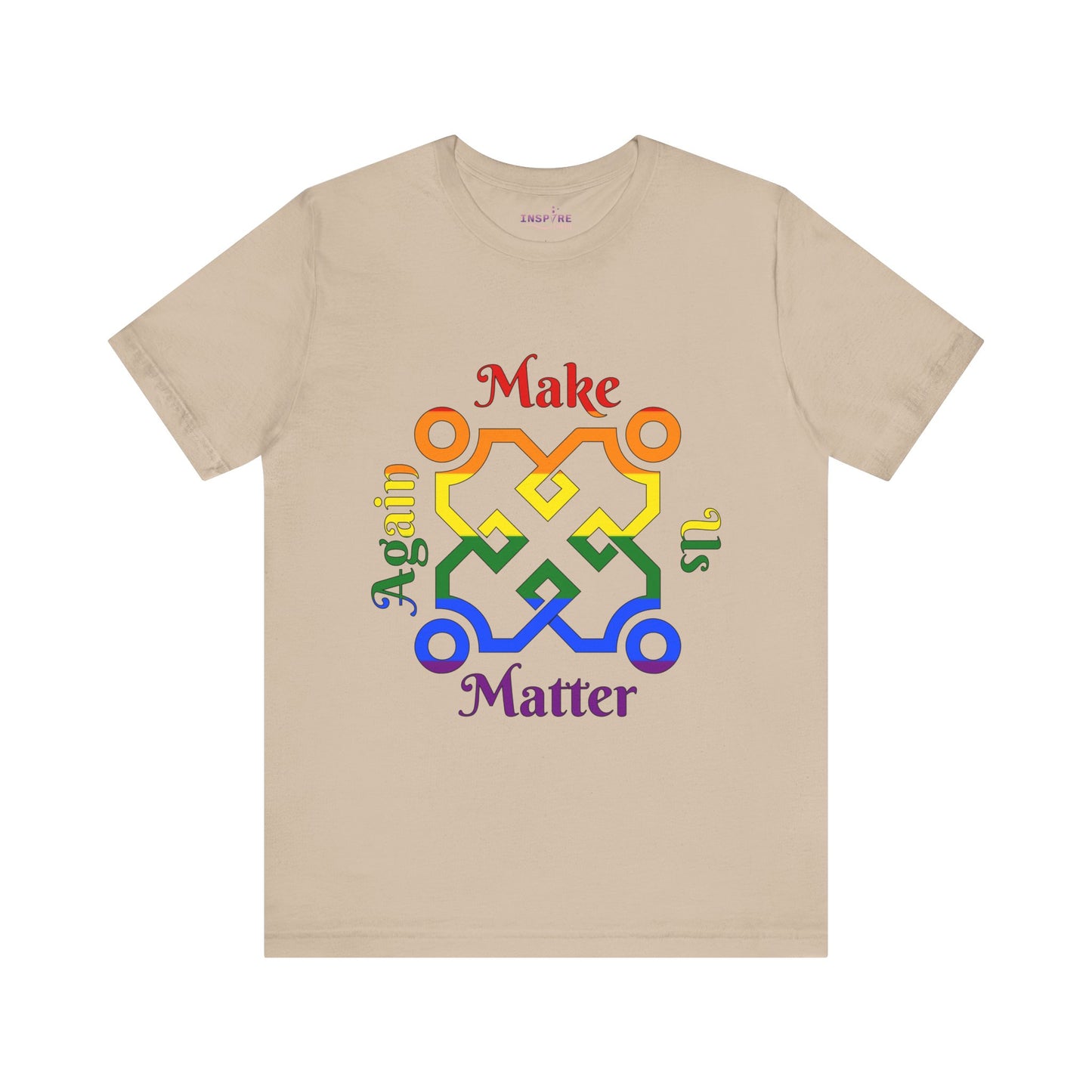 Make Us Matter Again LGBT Pride T-Shirt β Afrocentric Symbol | Umbrella Pride Flag Colors | Inclusive, Bold, and Empowering Tee π
