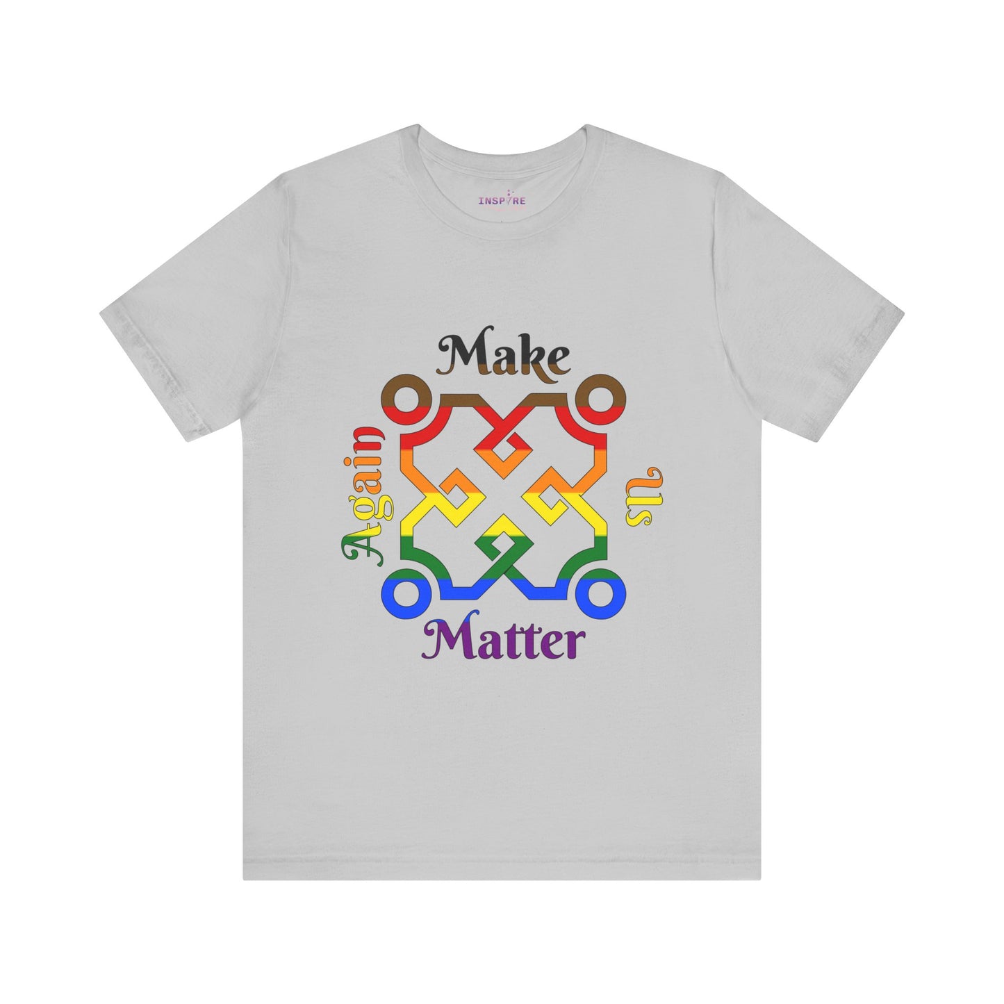 Make Us Matter Again Philadelphia Pride T-Shirt β POC-Inclusive LGBTQ+ Flag Colors | Empowering, Afrocentric Statement Tee πβπΎ