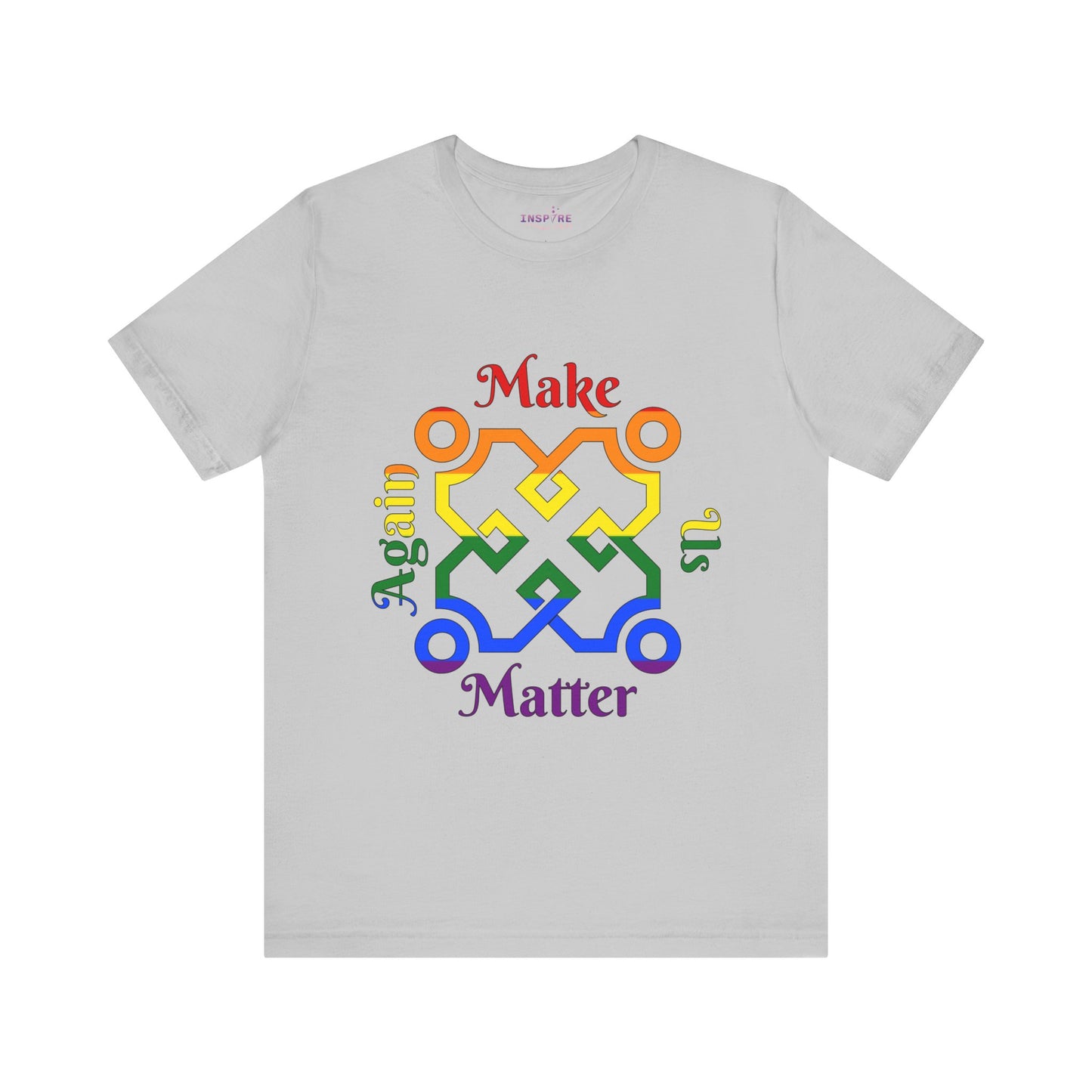 Make Us Matter Again LGBT Pride T-Shirt β Afrocentric Symbol | Umbrella Pride Flag Colors | Inclusive, Bold, and Empowering Tee π