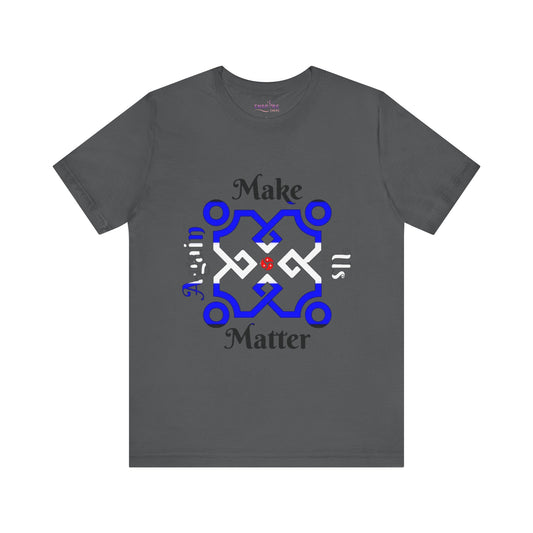 Make Us Matter Again BDSM Rights Pride T-Shirt – Red, Black & Blue Flag Colors | Consent-Centered Kink Empowerment Tee ❤️🖤💙