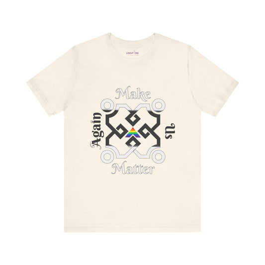 Make Us Matter Again Straight Ally Pride T-Shirt – LGBTQ+ Support Flag | Empowering Tee for Allies & Advocates 🌈🖤🤍
