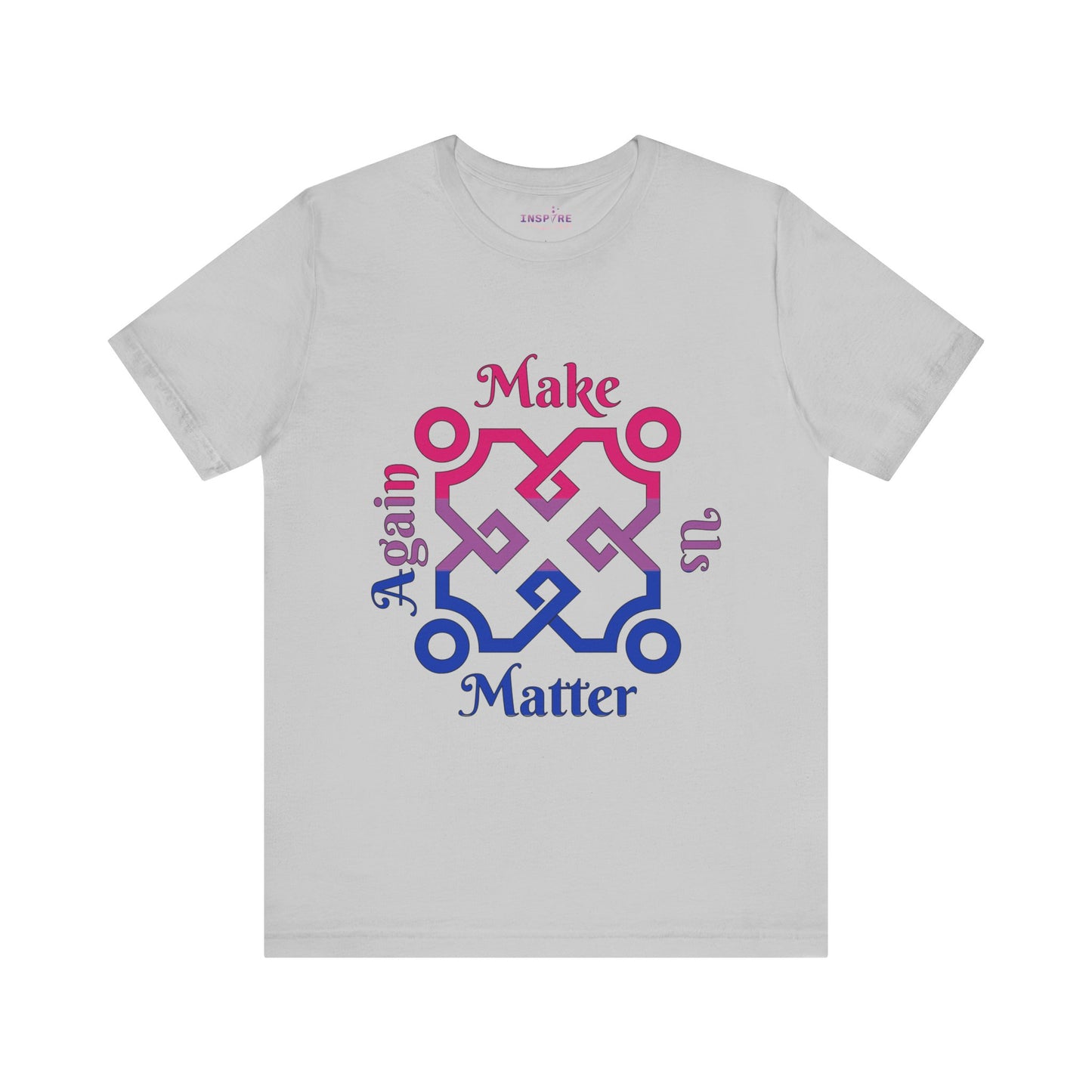 Make Us Matter Again Bisexual Pride T-Shirt – Bi Flag Colors | Bold, Inclusive, Empowering LGBTQ+ Tee 🌈💗💜💙